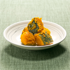 カレー粉ふきかぼちゃ （病院食：副菜）