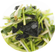 三つ葉と焼き海苔の和えもののレシピ