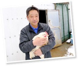 平松副会長が代表理事をつとめる有田養鶏農業協同組合では３つの直営農場で紀州うめどり・うめたまごを生産している。