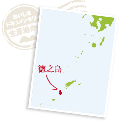 徳之島は鹿児島と沖縄県の間にある奄美群島の中の一つ。厚生労働省発表の合計特殊出生率の上位を占め、「泉重千代」さんや「本郷かまと」さんで知られる長寿の島。青い海に見守られ、緑豊かな大地を牛が闊歩する「きゅら島（奄美方言で美しい島の意）」でもある。